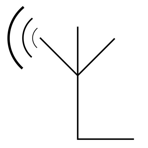 Clipart Receiving Antenna Symbol