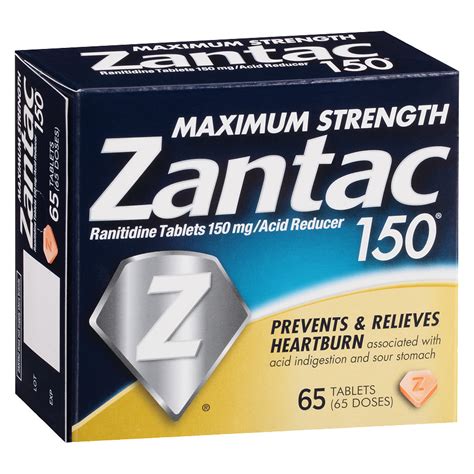 Zantac 150 Ranitidine Tablets Acid Reducer Walgreens