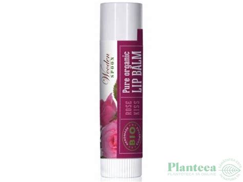 Balsam Buze Rose Kiss 4 3ml Wooden Spoon Pret 14 2 Lei Planteea