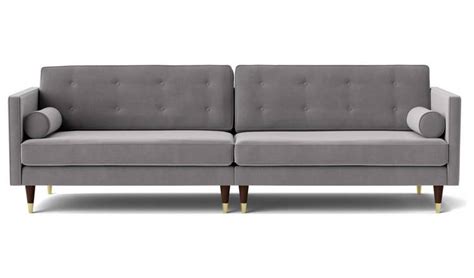 Buy Swoon Porto Velvet 4 Seater Sofa Silver Grey Sofas Habitat