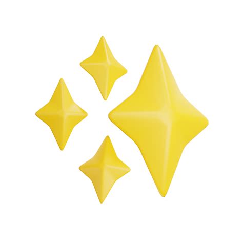 3D Render Gold Star Sparkle Star Magic 22541333 PNG, 58% OFF