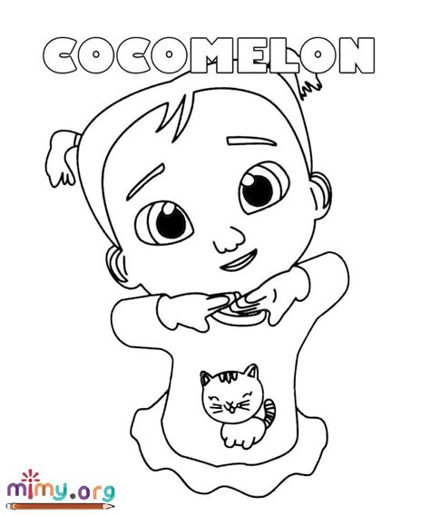 Cocomelon Boyama Sayfası Kolay Çizimler