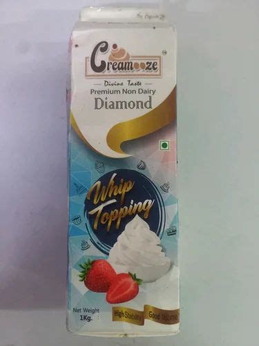 White Sweet Creamooze Non Dairy Whip Topping For Bakery Packaging