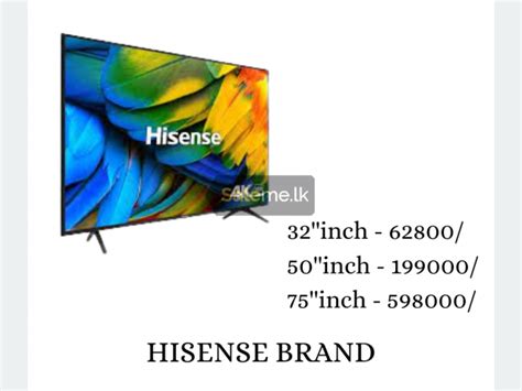 Tvs Hisense 75 Inch A7g 4k Uhd Hdr Smart Led Tv 75a7g In Homagama