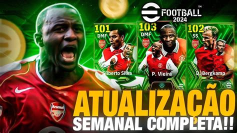 EFOOTBALL 2024 ATUALIZAÇÃO SEMANAL DOIS GIROS GRÁTIS NOS EPICOS