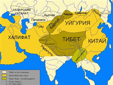 Л.Н. Гумилев. Л.Н. Гумилев. Древние тюрки. Карта 4. Срединная Азия ...