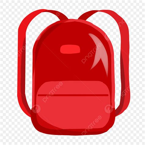 Red Travel Backpack Backpack Clipart Backpack School Bag Png