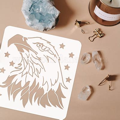 Shop FINGERINSPIRE Eagle Stencil For Painting 30x30cm Reusable Bald