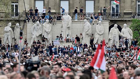 Thousands Of Hungarians Take To Streets Against Victor Orban