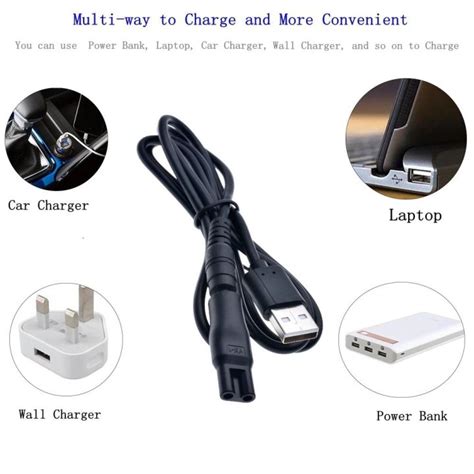 Zhimua Universal Hair Clippers Cable Dc Connector Usb Adapter Charging Heads Charger Convetor