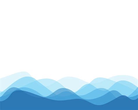 Abstract Patterns Blue Sea Ocean Wave Banner Template Vector Background