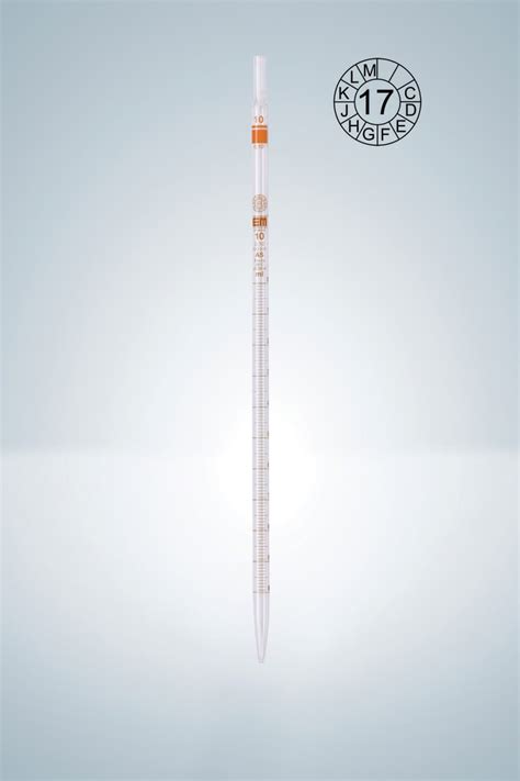 Hirschmann Class AS Graduated Pipettes With Amber Graduation Capacity