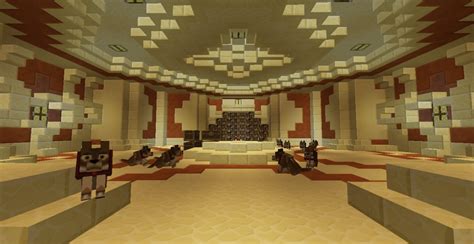 Desert Temple Survival Base Minecraft Map