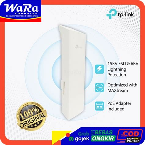 Jual TP Link CPE220 2 4GHz 300Mbps 12dBi Outdoor CPE Shopee Indonesia