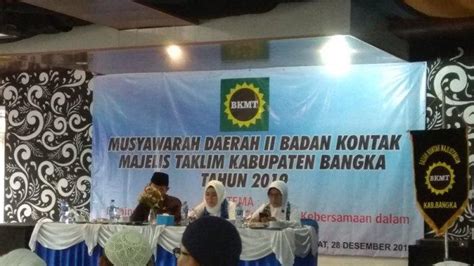 Bupati Mulkan Buka Musda Ke Bkmt Kabupaten Bangka Ini Yang Ia