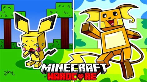 I Survived Days As Pikachu The Pokemon In Hardcore Minecraft