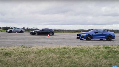 Tuned Nissan GT-R Faces BMW M8, GTC4Lusso In A Drag Race