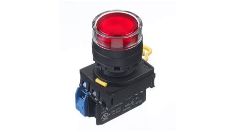 Yw1l Mf2e10qm3r Idec Yw Series Illuminated Push Button Complete Unit