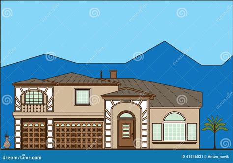 Luxury Property Stock Vector Illustration Of Mansion 41546031