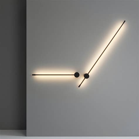 Modern Simple Style Linear Shade Wall Sconce Metal Light Sconces In