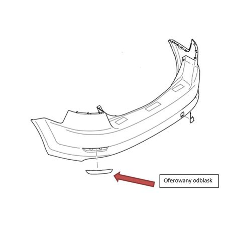 Odblask Zderzaka Tylnego Lewa Strona Mondeo Mk4 FORD 1704573