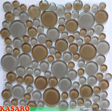 Colorful Round Glass Mosaic Circle Glass Mosaic Tile Round Tile Ksl6643 China Glass Mosaic