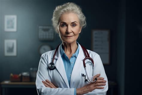 Premium Photo Female Doctor In White Coat With Stethoscope