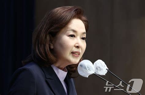 국힘 최고위원 출마 기자회견 하는 김민전 네이트 뉴스