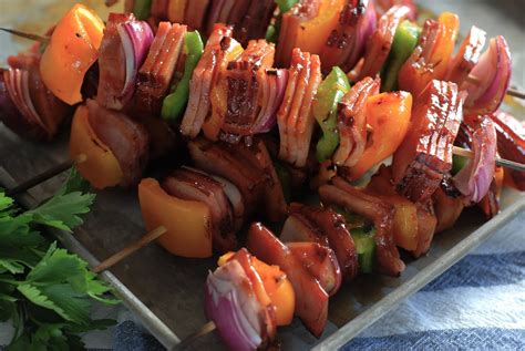 Fleur De Lectable Harissa Honey Grilled Ham Skewers