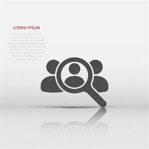 Premium Vector Search For Employees And Job Business Human Resource Icon In Flat Style Search