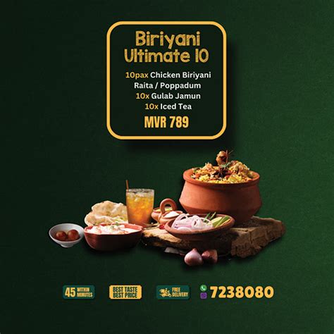 Ultimate 10 Briyani Pack Chicken Mix Grill