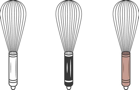 Whisk Vector, Whisk illustration, Whisk Silhouette, Restaurant ...