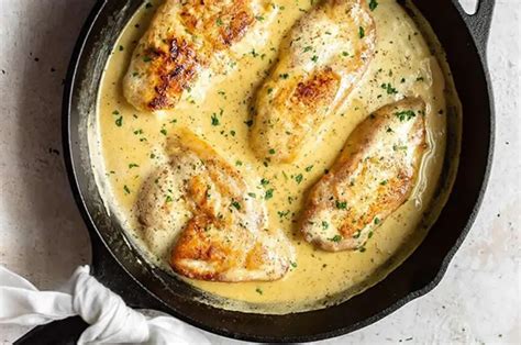 Blancs de poulet à la crème de moutarde au Thermomix