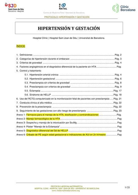 Hipertensi N Y Gestaci N Enfermer A Udocz