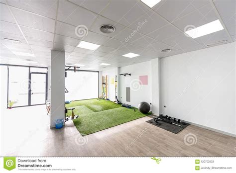 Physiotherapy Clinic with Equipment for Rehabilitation Stock Image - Image of pain, horizontal ...