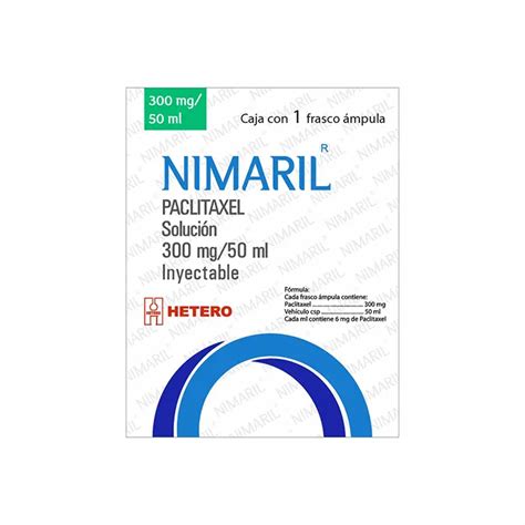 NIMARIL PACLITAXEL SOL INY 300 MG 50 ML