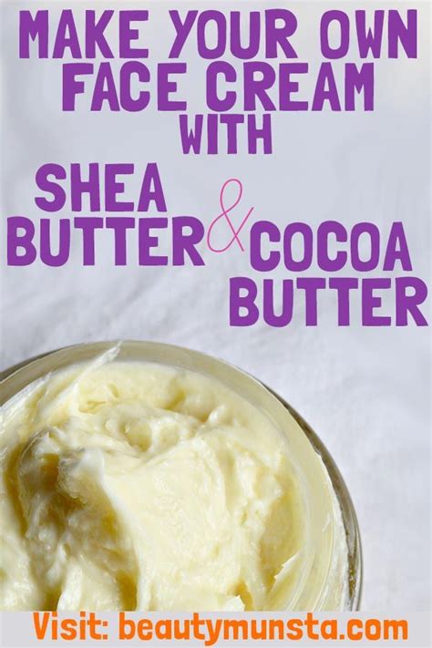 Diy Cocoa Butter Face Cream For Anti Aging And Skin Repair Beautymunsta