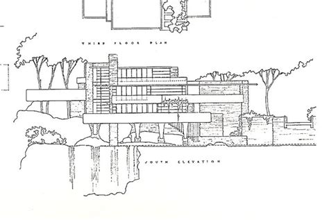 An Architectural Drawing Of A House On The Water