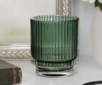 Verona Green Glass Tealight Votive