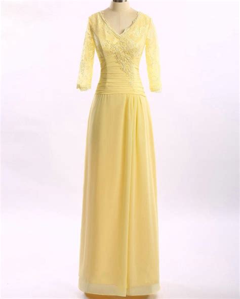 Pastel Yellow Mother Of The Bride Formal Gowns Darius Designs