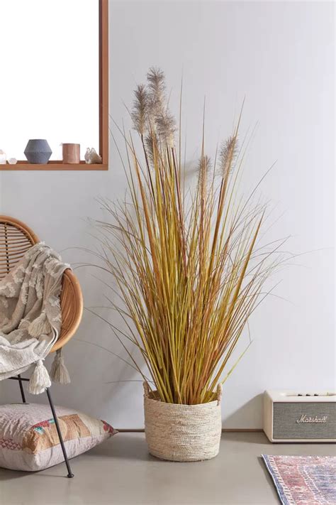 Pampas Grass Potted Faux Plant Urban Outfitters