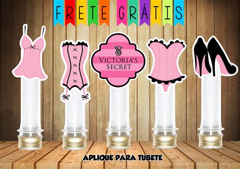 Tag Ou Apliques Para Tubete Chá De Lingerie Victoria Secrets