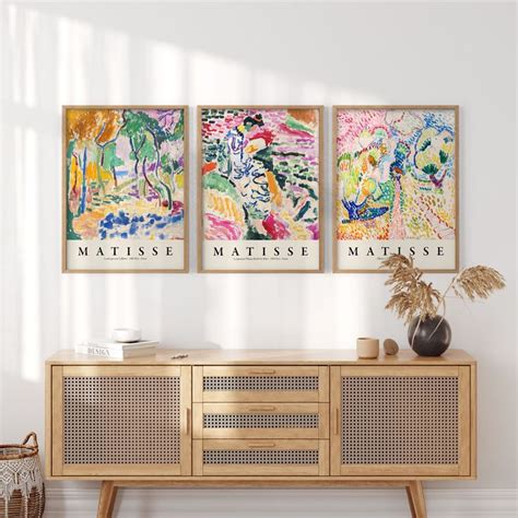 Three Piece Wall Art Matisse Gallery Wall Matisse The Joy Of Life