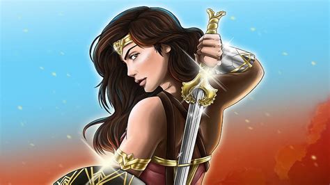 Wonder Woman Superhero Wonder Woman Sword Hd Wallpaper Peakpx