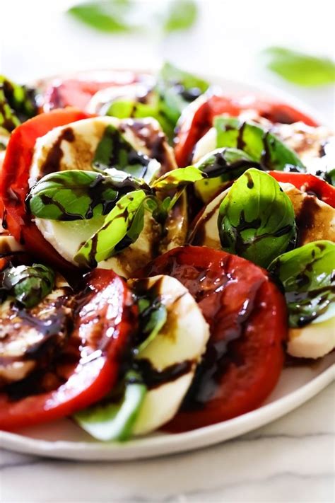 Caprese Salad With Balsamic Glaze Chef In Training Recipe Caprese