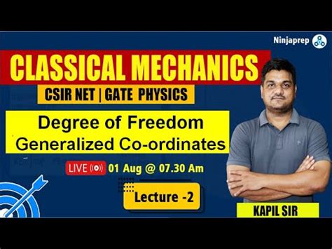 Classical Mechanics Csir Net 2 Degree Of Freedom Generalized