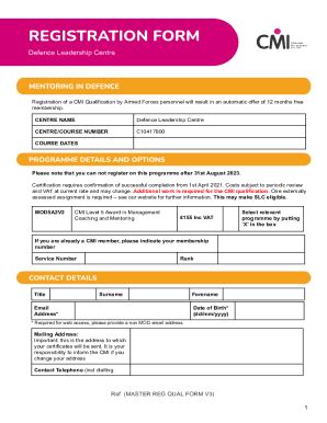 Fillable Online Dlc L Mentoring Qualification Registration Form