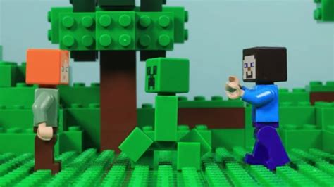 Creeper Explosion Stop Motion Lego Minecraft Videos Billy Bricks