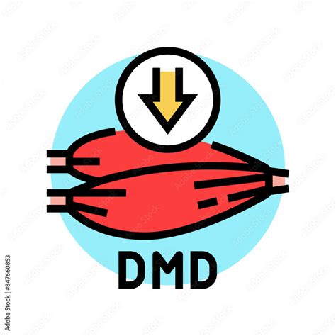 Duchenne Muscular Dystrophy Disease Color Icon Vector Duchenne