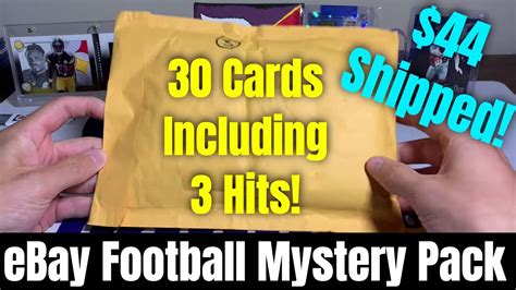 44 Shipped For This EBay Football Mystery Pack 3 Hits And A Total Of